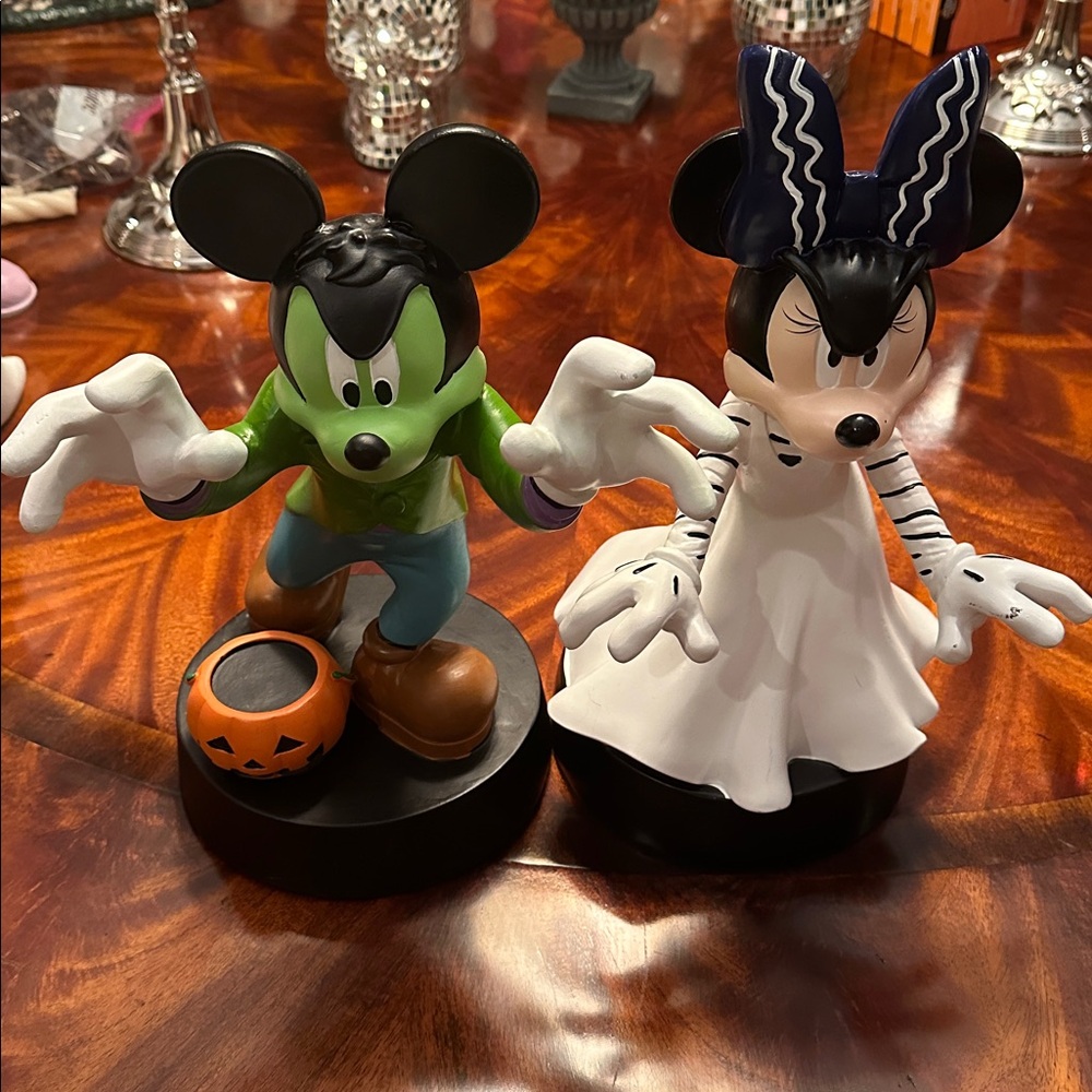 Disney Mickey and Minnie Frankenstein decor